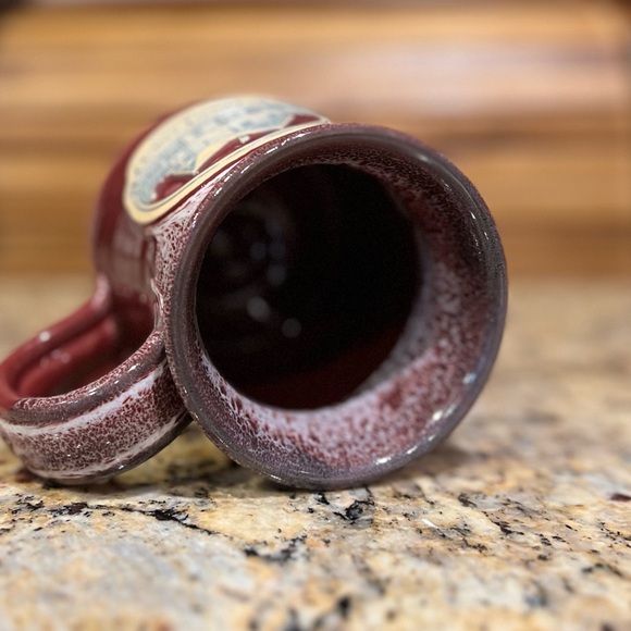 Deneen Pottery Hand Thrown Pottery Mug Coffee Cup Ironton Missouri Plain & Fancy - Picture 8 of 11